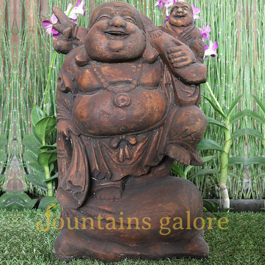 Traveling Buddha with Baby Statue  