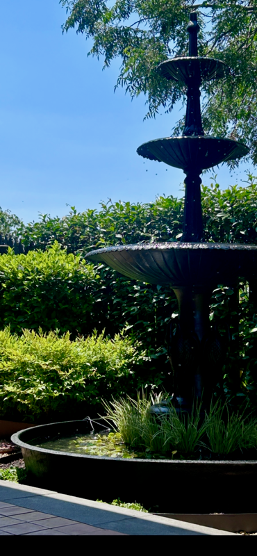 Three Tier Heron Fountain Water Feature