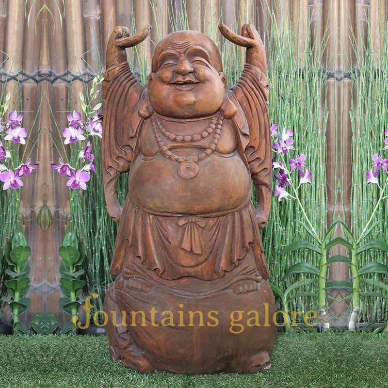 Hands Up Jolly Buddha Statue  