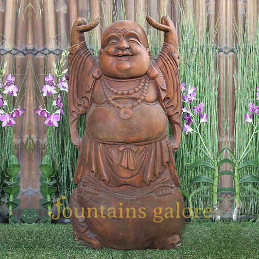 Hands Up Jolly Buddha Statue  