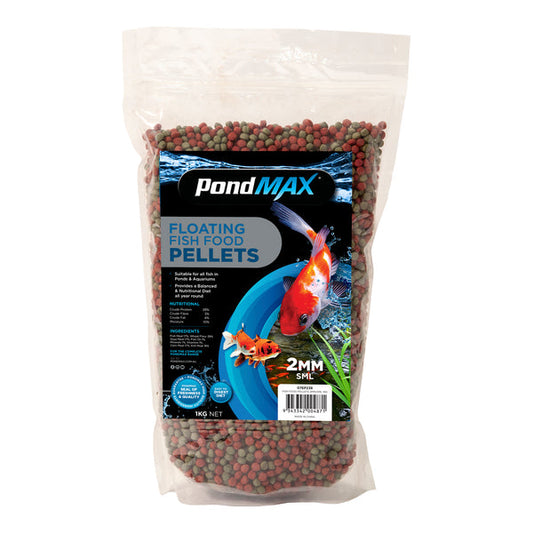 PondMAX Fish Food Pellets - 2mm Goldfish/Koi Food  