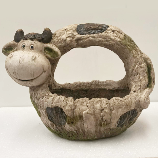 Moss Cow Planter Pots & Planters