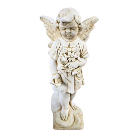 Angel With Rose Statue  