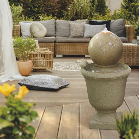 Water Feature - Orbelle - PE - with light Water Feature Fountain