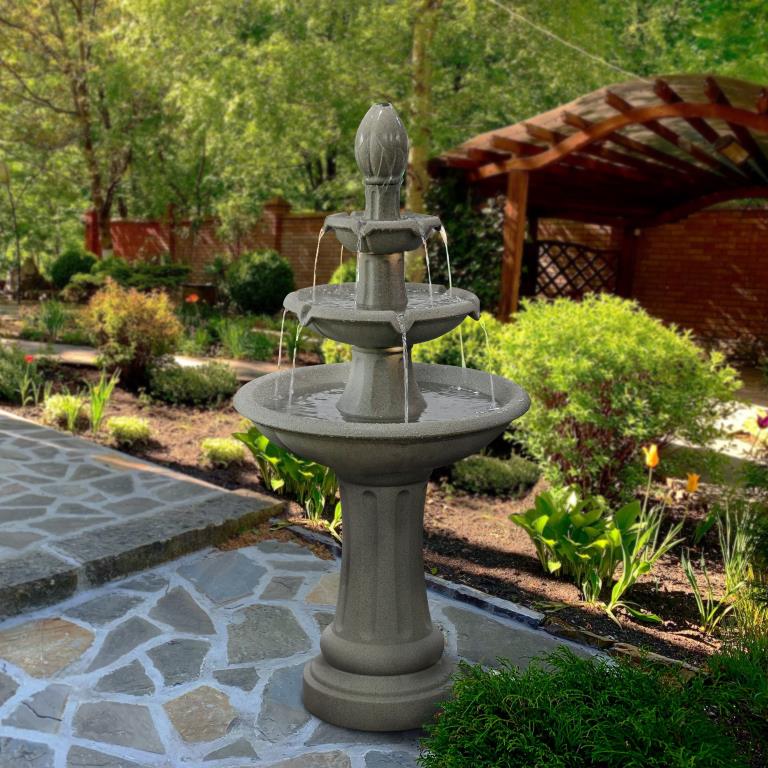 Fountain - Vittro - PE- with lights Water Feature Fountain