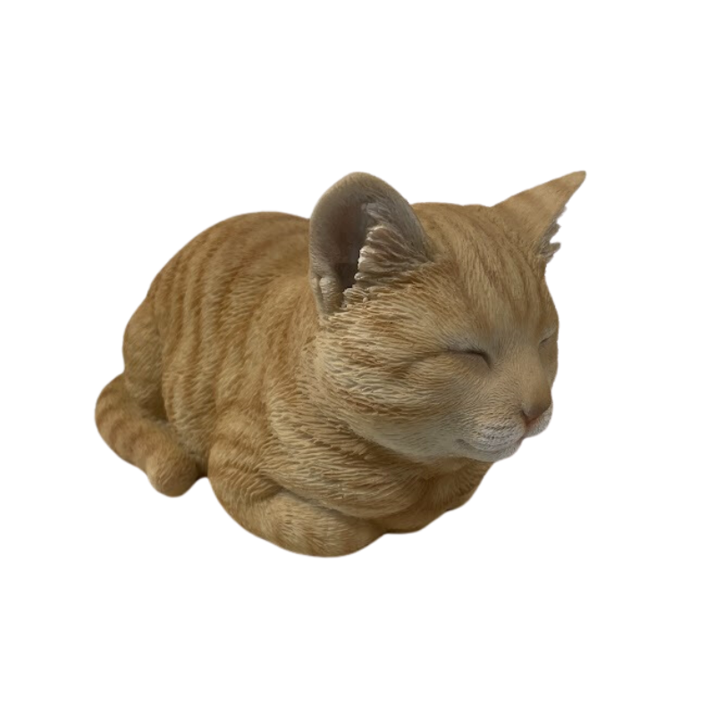 Cat Sleeping Statue Ginger 
