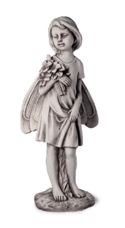 Fairy with Flower Posie Statue