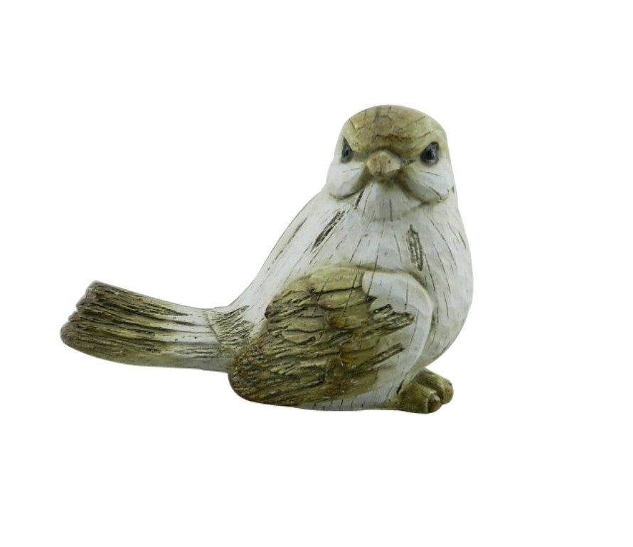 Large Sparrow Statue - Head Turned