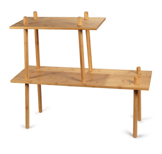 Bamboo Indoor Planter Stand Small Pots & Planters