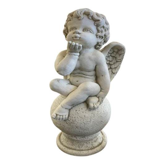 Cherub Blowing Kiss Statue  