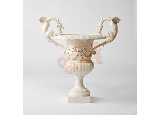 Urn 2 Dragons (White) Urn  