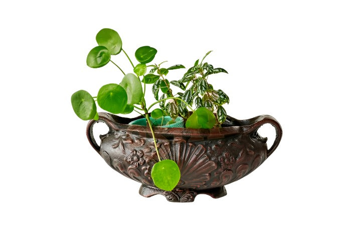 Planter with Handles (40cm) Pots & Planters Rust 