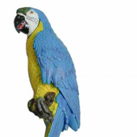 Parrots Plaque Statue Blue 