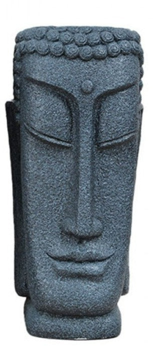 Small Magnesia Buddha Planter Statue Grey 