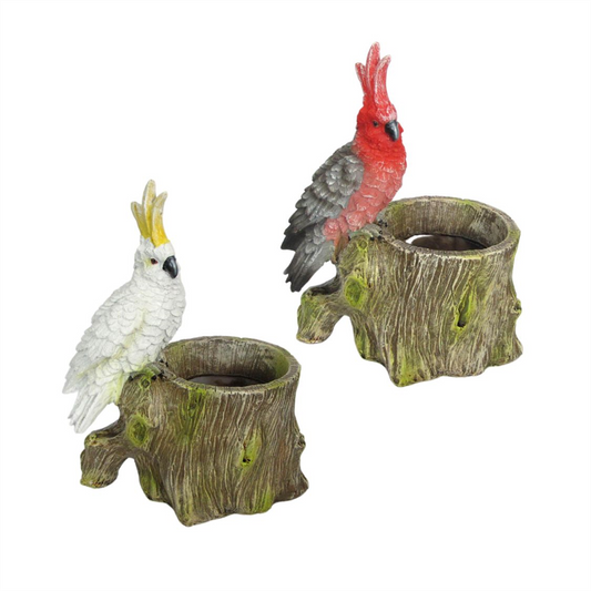 16.5cm Resin Parrot Pot Pot