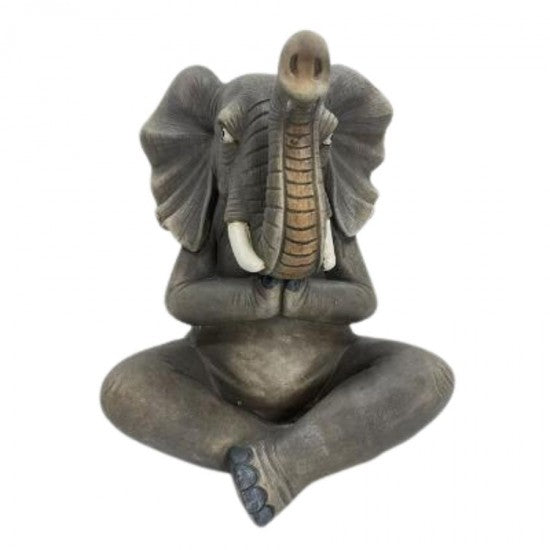 Garden Yoga Elephant Statue  