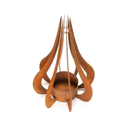 Fire Pit/Planter Flame Corten Steel Fire Pit  
