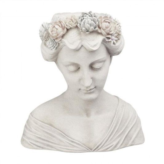 Resin Woman Bust Planter Statue