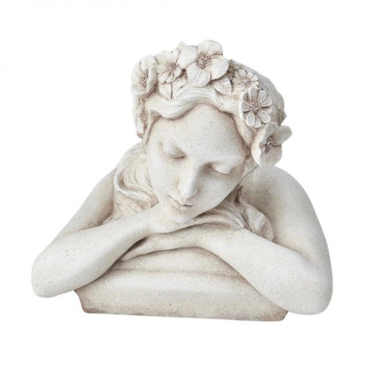 Resin Resting Woman Planter Statue