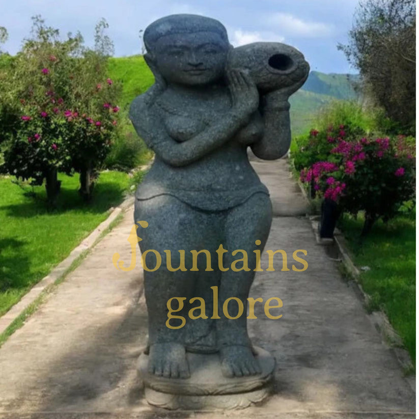 Standing Dewi Water Fountain Statue