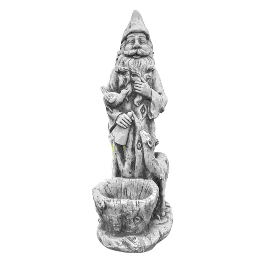 Santa Claus Statue with Basin Statue