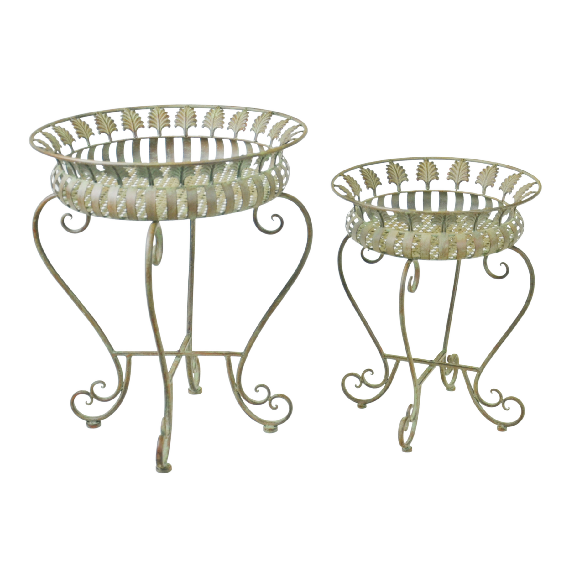 (Set of 2) Planter Stands Outdoor Furniture Small - 42x42x52cm