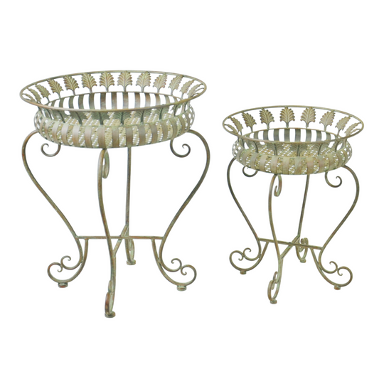 (Set of 2) Planter Stands Outdoor Furniture Small - 42x42x52cm