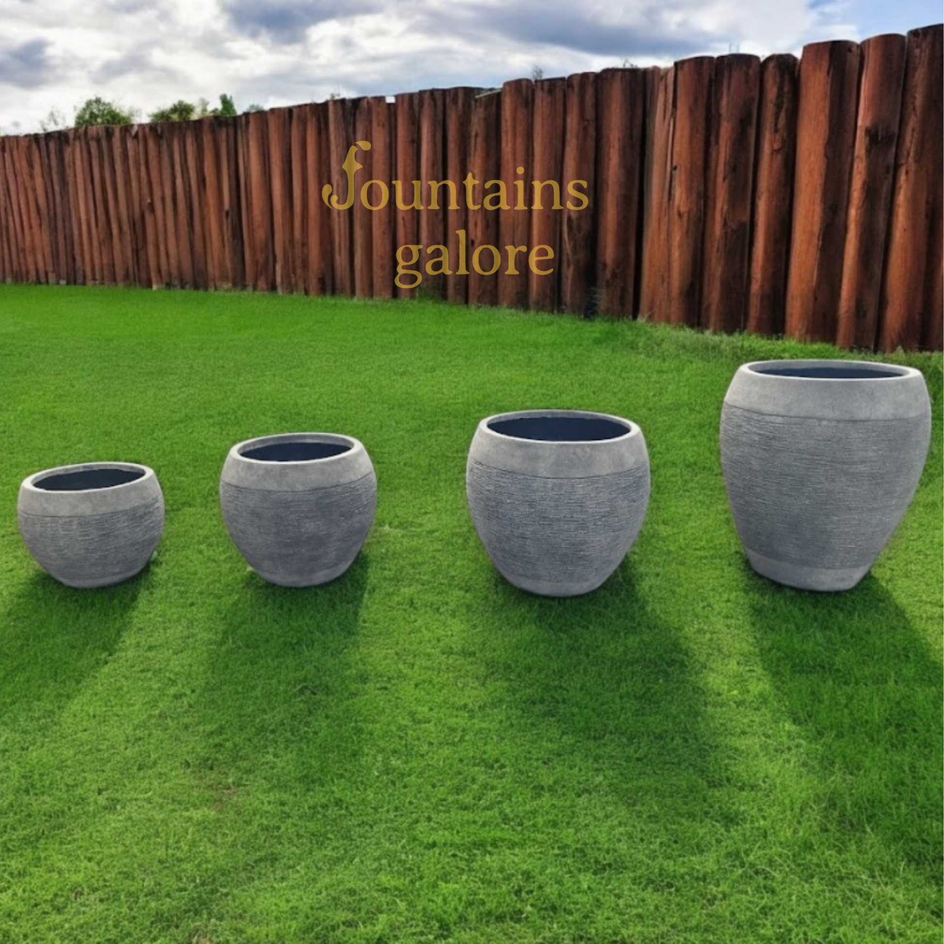 Medium Concrete Gentong Pots