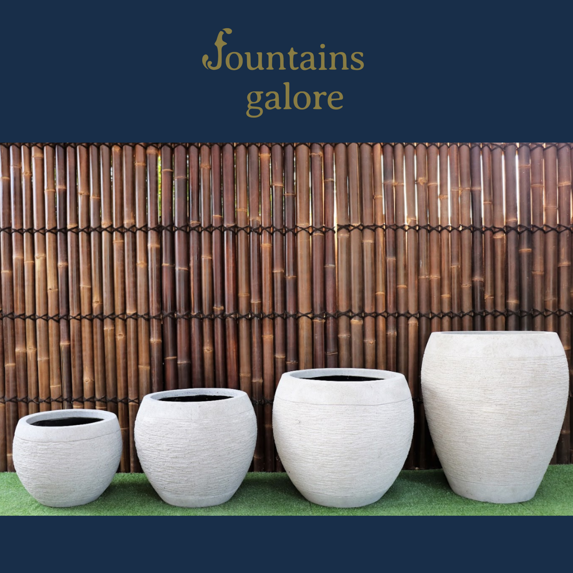 Medium Concrete Gentong Pots
