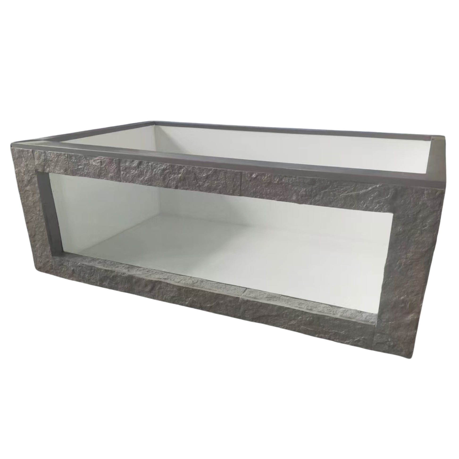 Premium Fibreglass Outdoor Indoor Fish Pond Aquarium with Viewing Window Aquarium & Fish Tank  