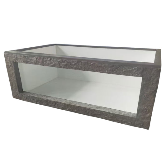 Premium Fibreglass Outdoor Indoor Fish Pond Aquarium with Viewing Window Aquarium & Fish Tank  