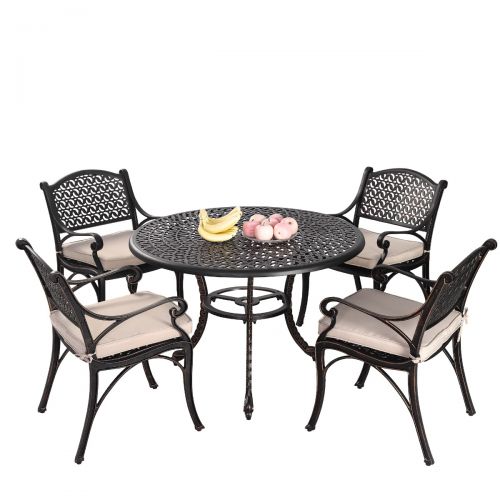 Chantal Aluminium Table Bronze   