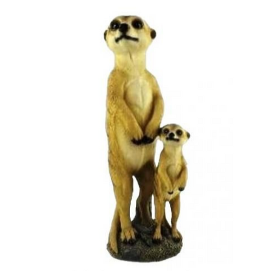 Father & Son Meerkat Statue Statue  