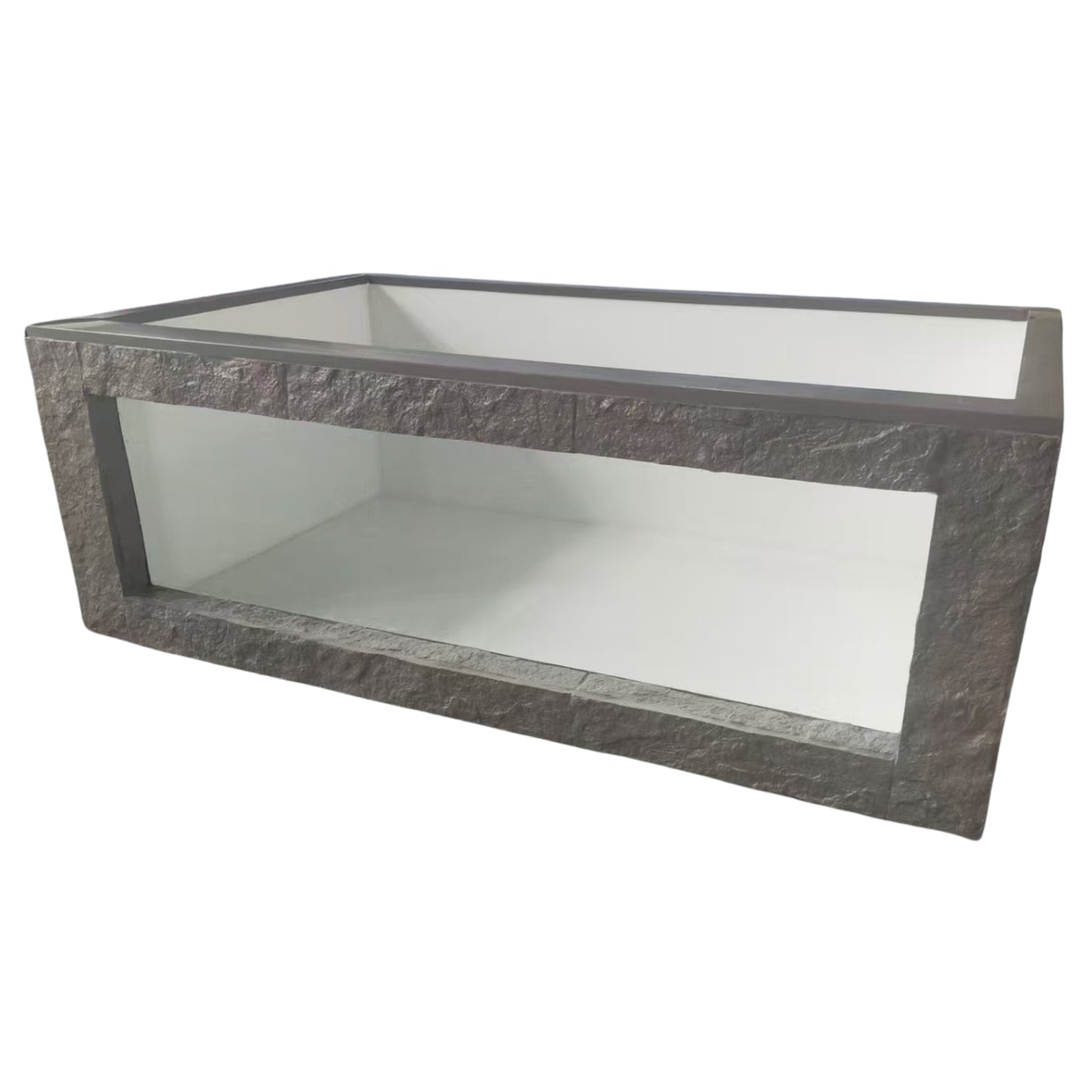 Premium Fibreglass Outdoor Indoor Fish Pond Aquarium with Viewing Window Aquarium & Fish Tank  