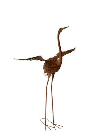 Crane With Wings Statue  