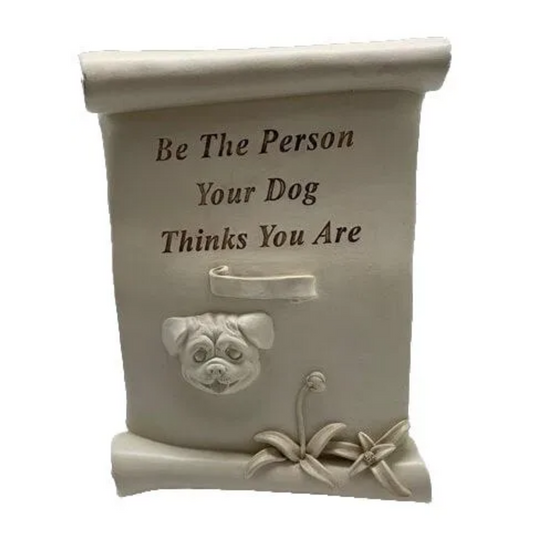 Pet Scroll Statue Statue  