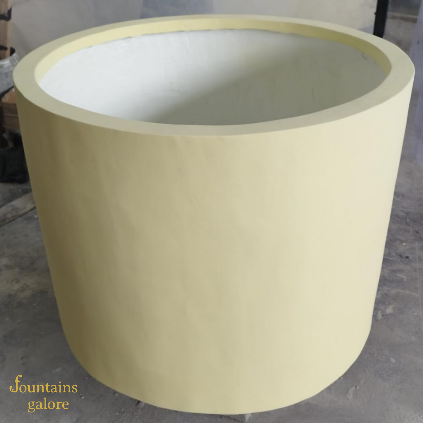 GRC Round Pots Pots & Planters Cream Stone Small