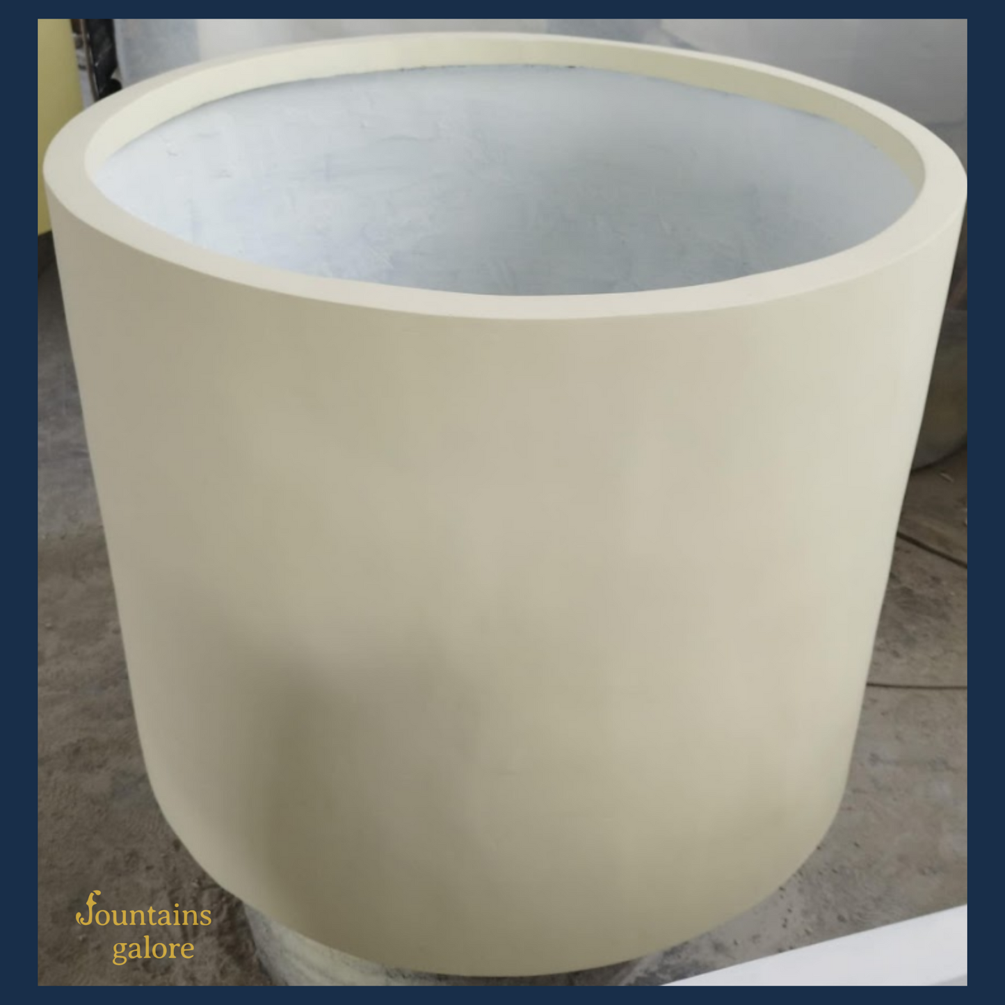 GRC Round Pots Pots & Planters Light Stone Small