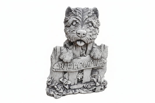 Welcome Dog Concrete Statue Statue