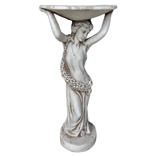 Lady Birdbath Statue Statue