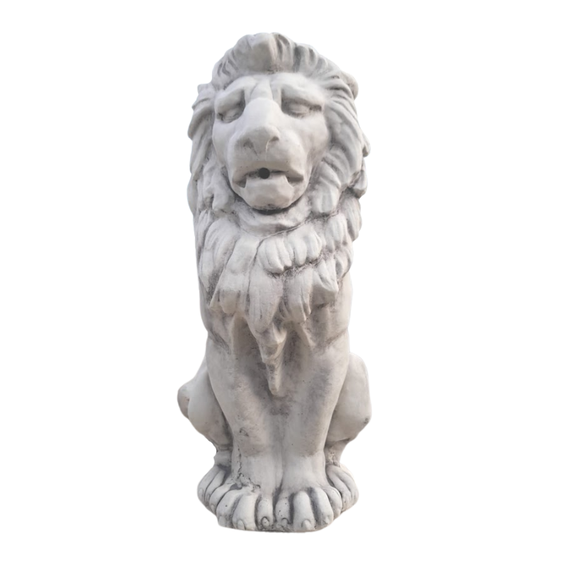 Guardian Lion Statue Grey