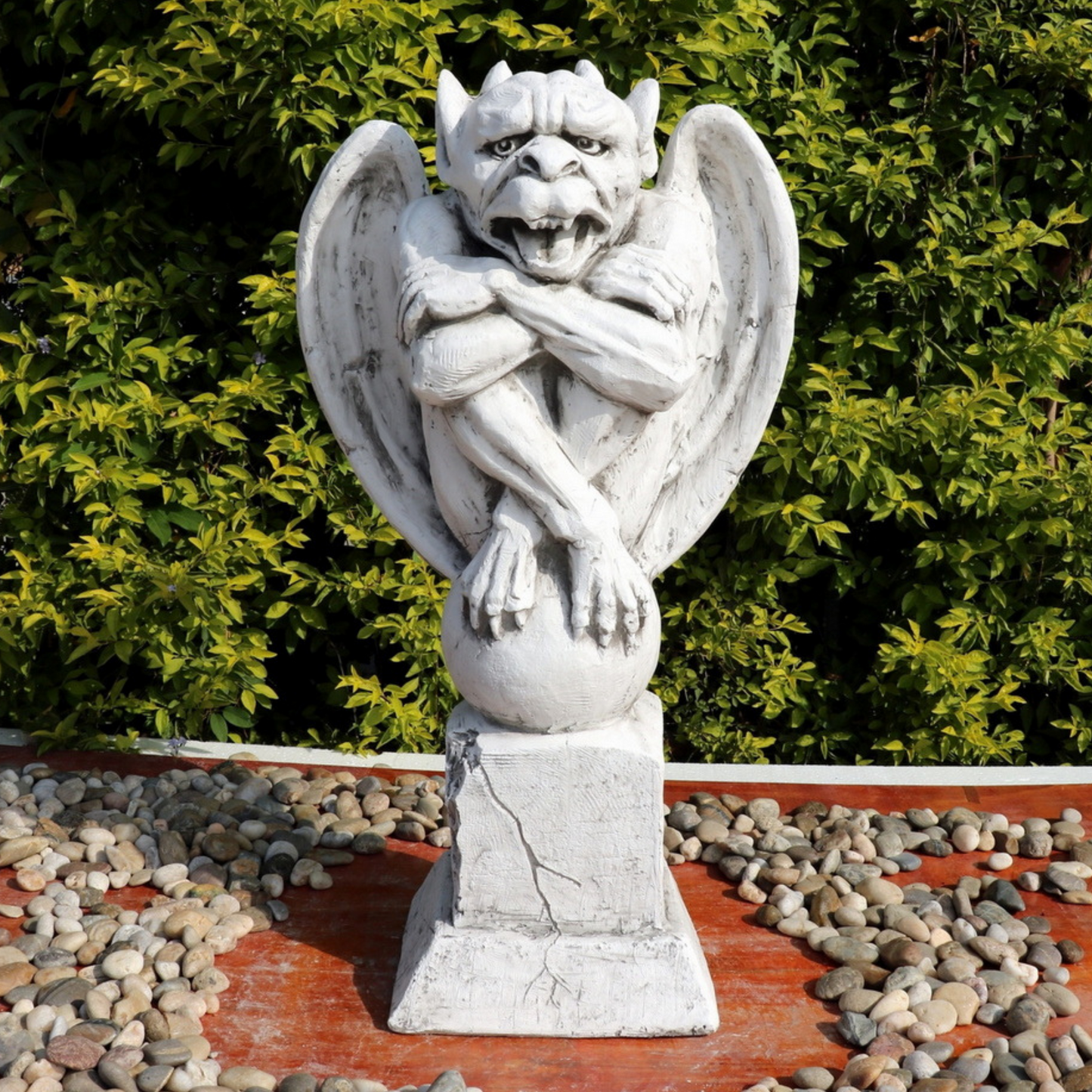 Gargoyle Statue on Pedestal Statue