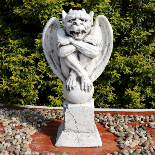 Gargoyle Statue on Pedestal Statue