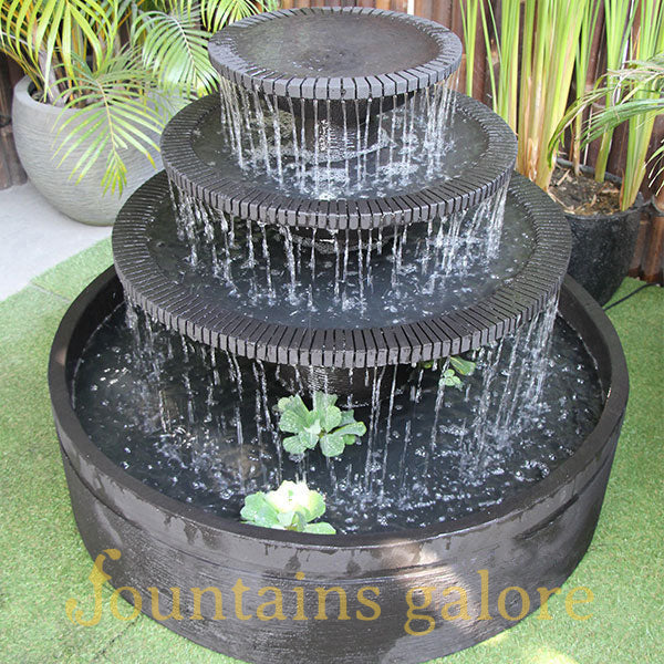 Aqua Falls Fountain Water Feature Standard Grey