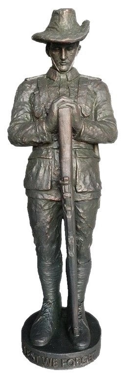 Soldier Lest We Forget Statue Statue