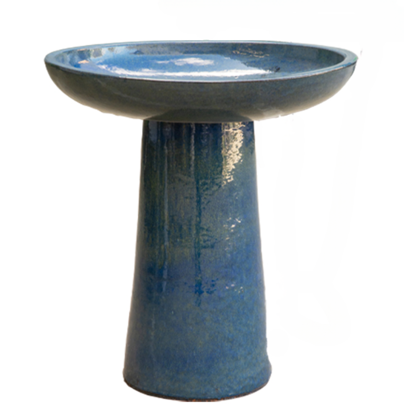 Moderno Birdbath Bird Bath Blue 