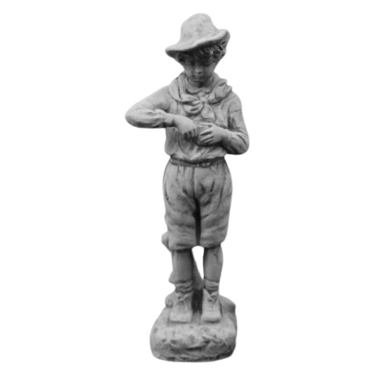 Boy Peeling Orange Statue Statue  