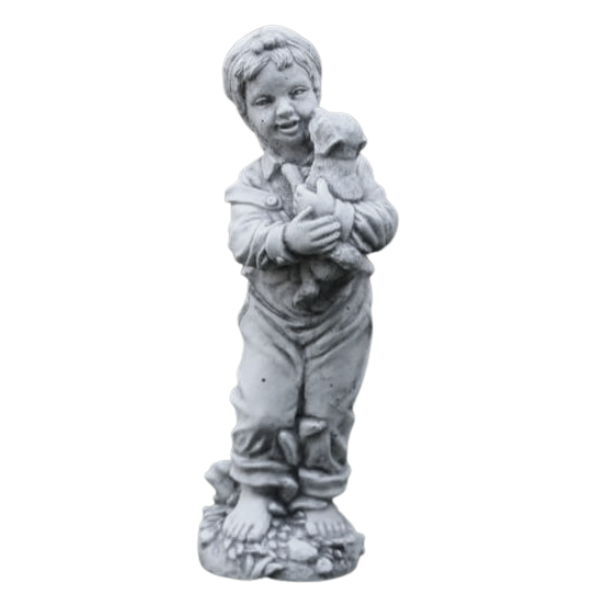 Boy and Dog Statue Statue  