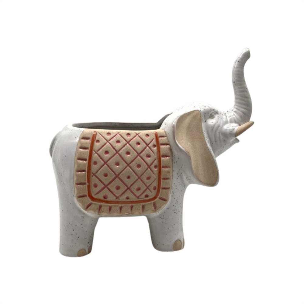 23cm Ceramic Elephant Pot Pot