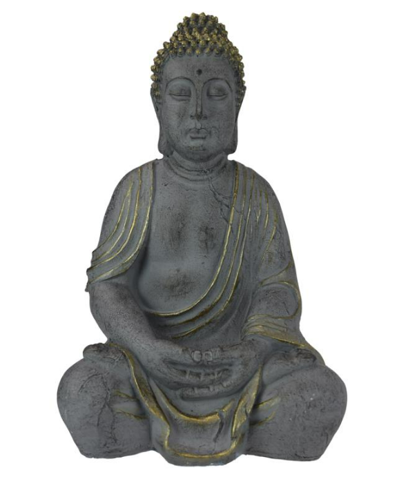 Charcoal Sitting Rulai Buddha Statue